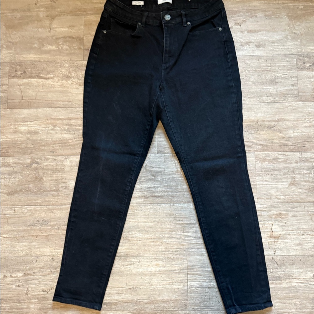 LOFT Outlet Women's Black Curvy Skinny Jeans